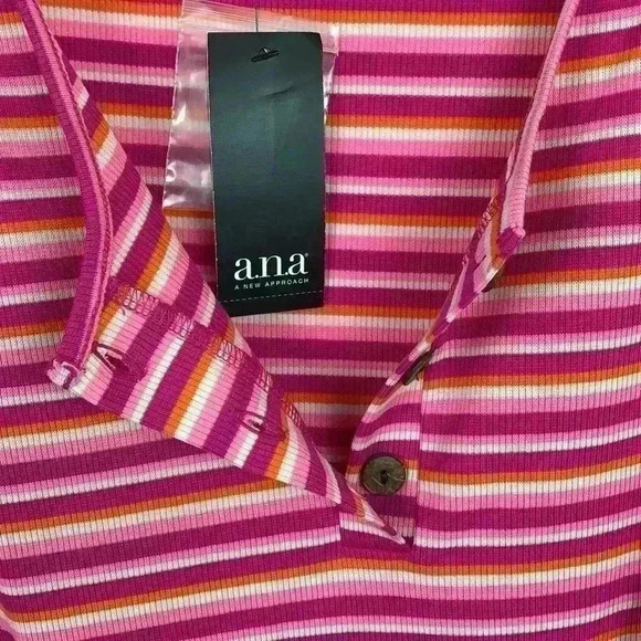 🆕nwt ana striped knit sleeveless top w/ ti… - Picture 7 of 8